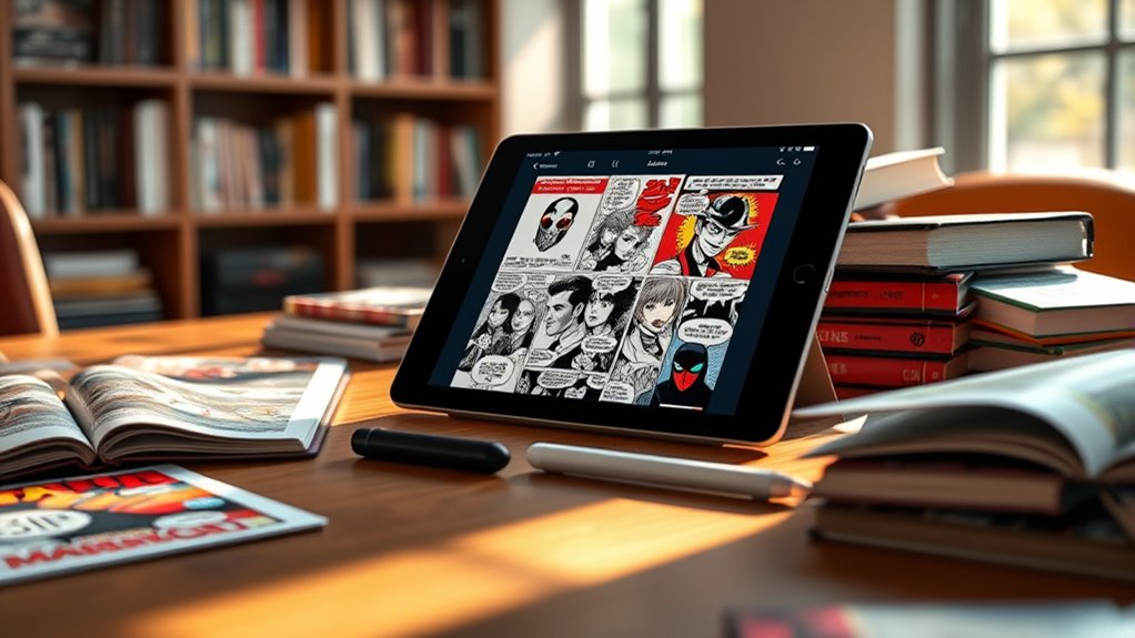cyfrowa biblioteka komiksów i funkcje