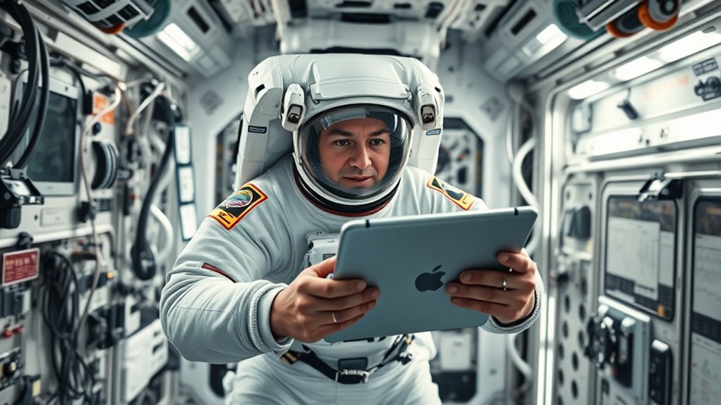 iPady używane przez astronautów