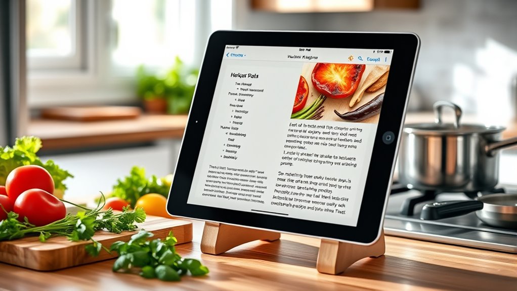 pomocnik kuchenny i książka kucharska