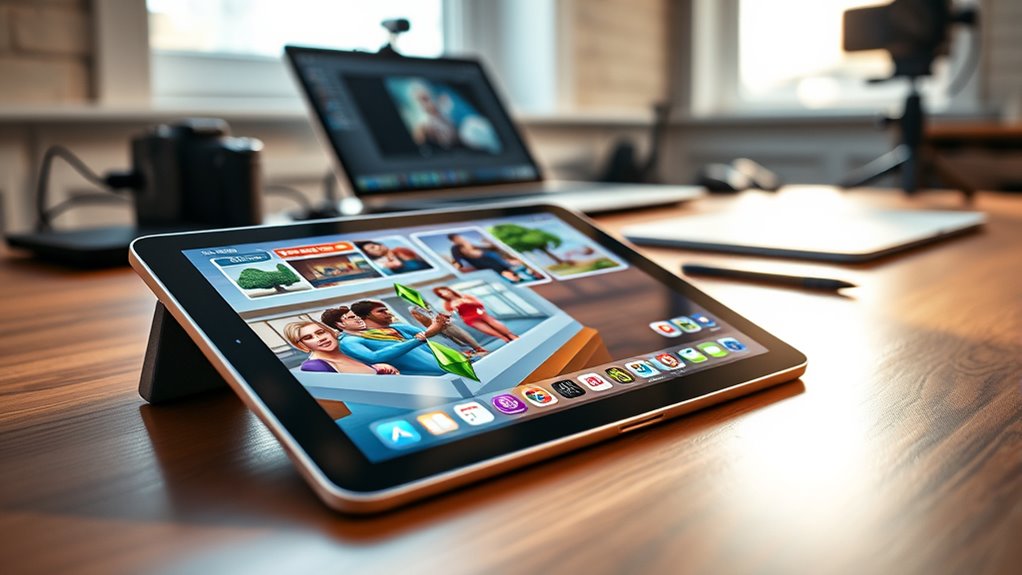 streamuj sims 4 na iPadzie