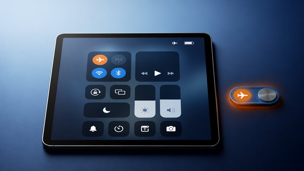 Tryb samolotowy wyłącza łączność Bluetooth