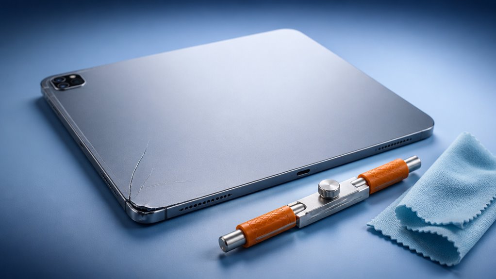 Naprawa iPada z pękniętą aluminiową ramą – opcja prostowania obudowy